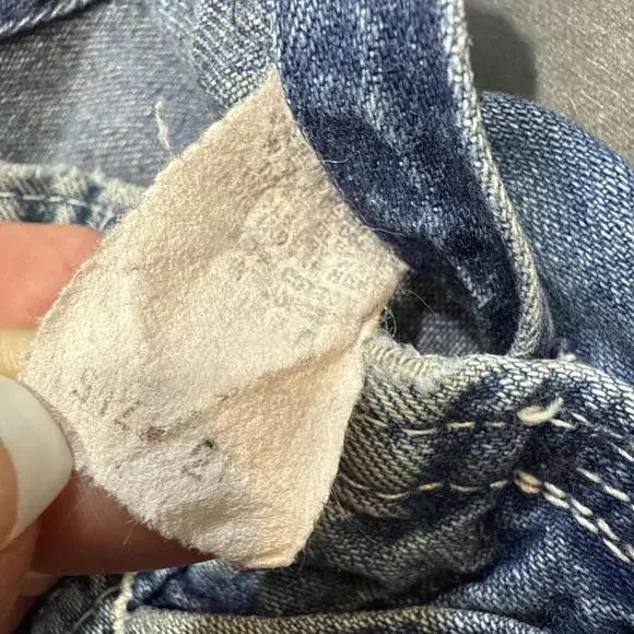 Vintage Liberty Denim Bib Overall Shorts Farm Work Baby Size 2 USA‎ - Picture 5 of 14